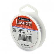 Beadalon Elastic Stringing Wire 0.8mm 25 metre Satin Silver