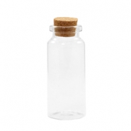 Wish bottle with cork 7x3cm Transparent