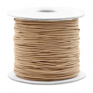Coloured elastic cord 0.8mm Taupe Brown