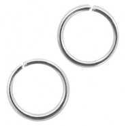 Stainless Steel findings jump ring 6mm Antique Silver