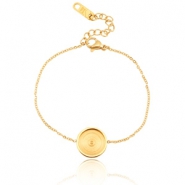 Polaris Steel bracelets for cabochon 12mm Gold