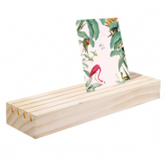 Jewellery display wood four rows for Jewellery cards Natural (natural wood colour)
