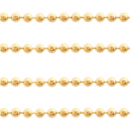 Stainless Steel findings ball chain 1.4mm Gold