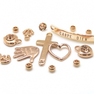 DQ European metal beads and charms DQ European metal beads rose gold