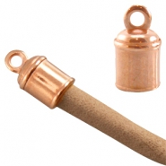 DQ European metal beads rose gold DQ European metal rose gold end caps 