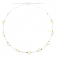 Ready-made Bracelets Pearl Miyuki White