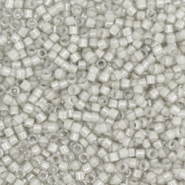 Miyuki beads delica's 11/0 Fancy Lined Moonstone Grey DB-2391