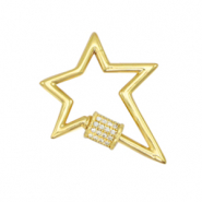 Zirconia clasp lightning Gold