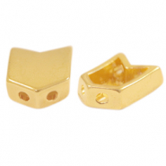 DQ European metal beads duo beads arrow Gold (nickel free)
