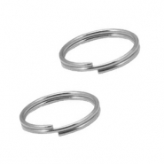 Stainless steel findings split ring 10mm Silver