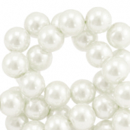 Glass pearls 4mm Off White
