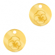 Plexx charms 12mm Birth flower February-Violet Gold