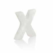 Shell pendants specials letter X White (natural colour)