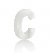 Shell pendants specials letter C White (natural colour)