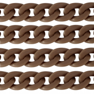 Acrylic chain 29mm matt Savannah Brown