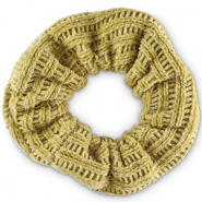 Scrunchie corduroy hair tie Willow Green