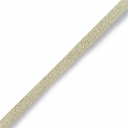 Elastic Ibiza ribbon Ivory Gold