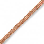 Ribbon Peach Bloom Rose-Silver
