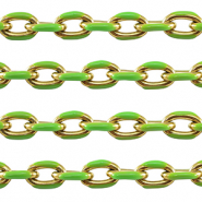 Stainless steel findings belcher chain&nbsp;anchor cable Gold-Green