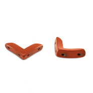 Tile beads arrow Coral Red