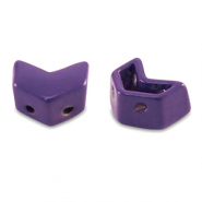 Tile beads arrow Grape Purple
