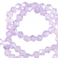 Top faceted beads bicone 6mm Victorian Purple