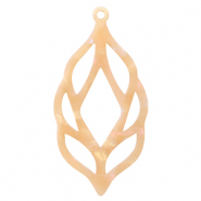 Resin pendants Peach Blush Opal