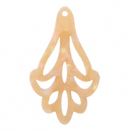 Resin pendants Peach Blush Opal