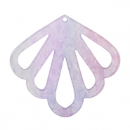 Resin pendants shell Purple