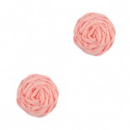 Raffia pendants 12mm Light Pink