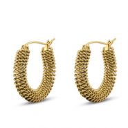 Stainless steel earrings / earpins Gold