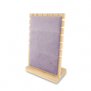 Jewellery display for necklaces Natural-Lilac Purple