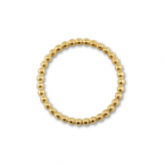 Stainless steel findings round Gold