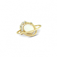 Brooches planet Gold