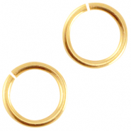 DQ European metal jump ring 5mm Gold (nickel free)