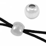 Smart stopper bead DQ metal 5mm Antique silver (nickel free)