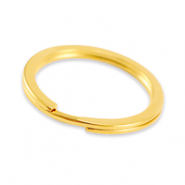 DQ European metal findings key chain ring 25mm Gold (nickel free)