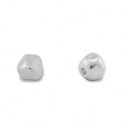 DQ European metal beads cube Antique Silver (nickel free)