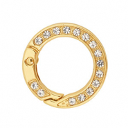 Colourful jewellery findings key chain ring Gold
