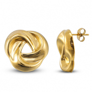 Stainless steel earrings / earpins Gold