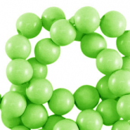 6 mm acrylic beads shiny Light Green