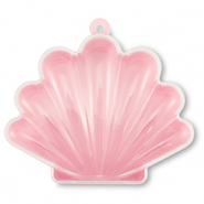 Jewellery display storage box shell Transparent-Pink