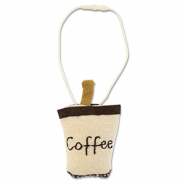 Statement charms "Coffee" Beige-Brown
