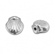 Stainless steel beads shell Silver