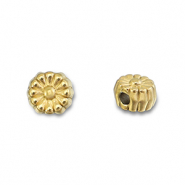 Stainless steel beads flower Gold