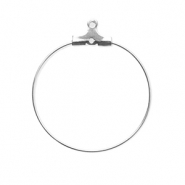 Stainless steel findings earrings charms Silver