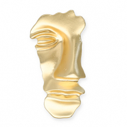 Statement brooches with loop face Gold