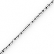 Round hematite beads Silver