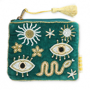 BY31&reg; Pouch mystic Dark Green-White-Nude Peach-Gold