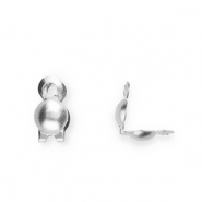 Stainless steel findings calottes 2mm Silver